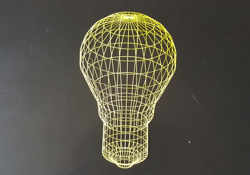 Wireframe Lightbulb